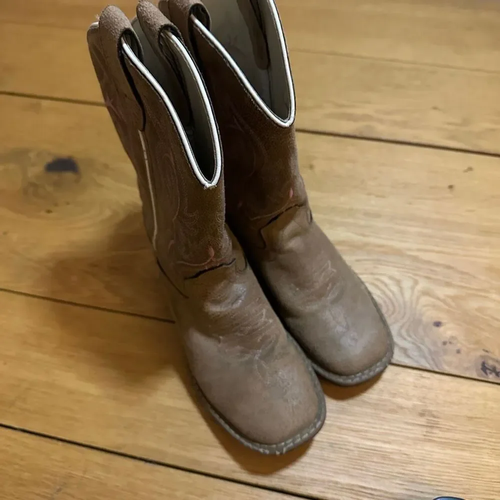 Shyanne girls Madison faux leather western boot girls 13